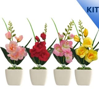 80 unidades Arranjo De Flores Orquídeas Artificiais