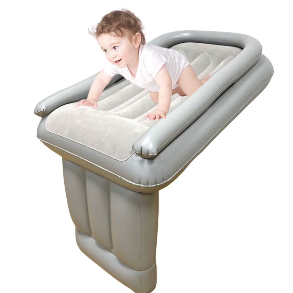 Cama Inflável Bebe Almofada Viagem Avião Carro Colchão HM