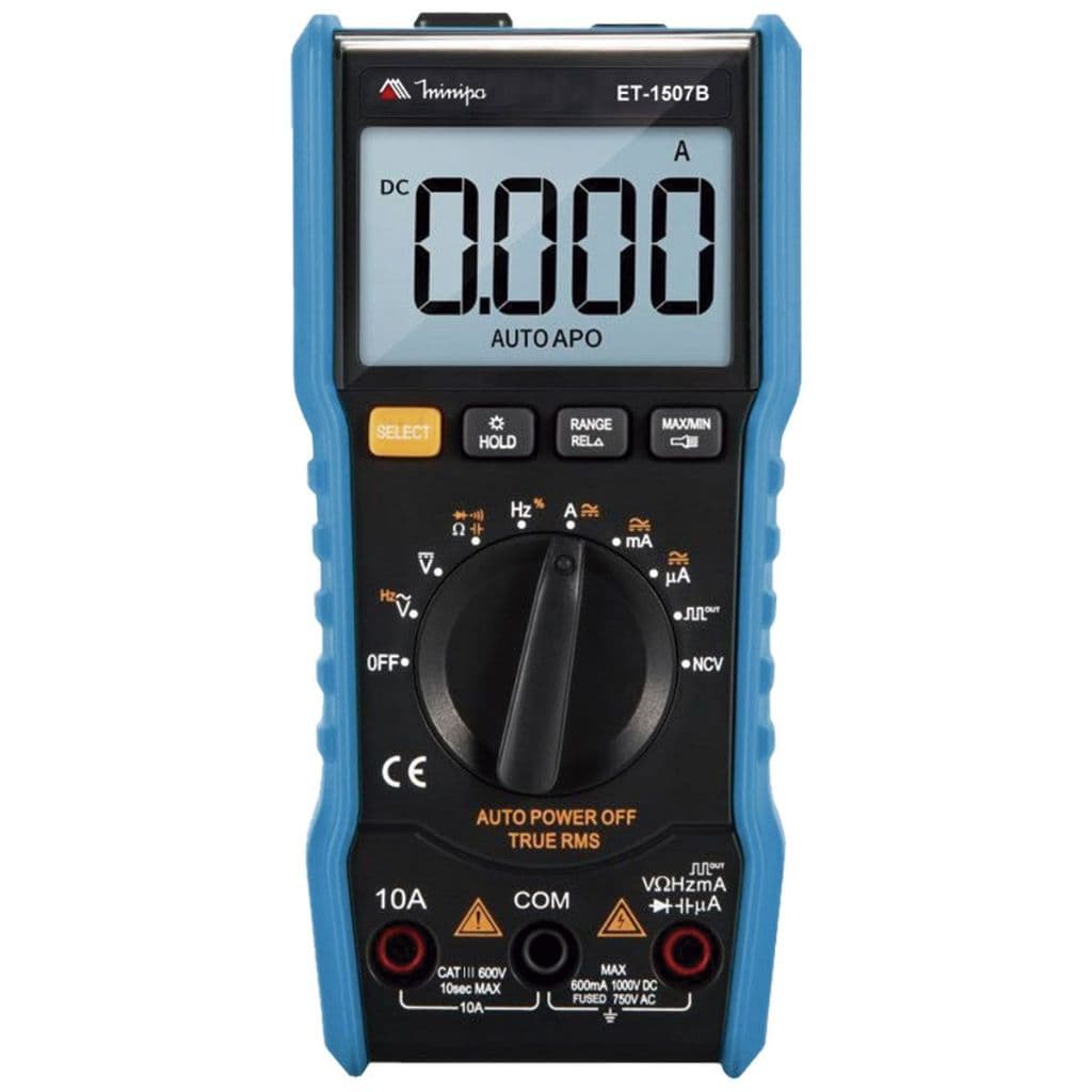 Multímetro Digital Portátil CAT III 600V - ET-1507B Minipa: Precisão e Versatilidade