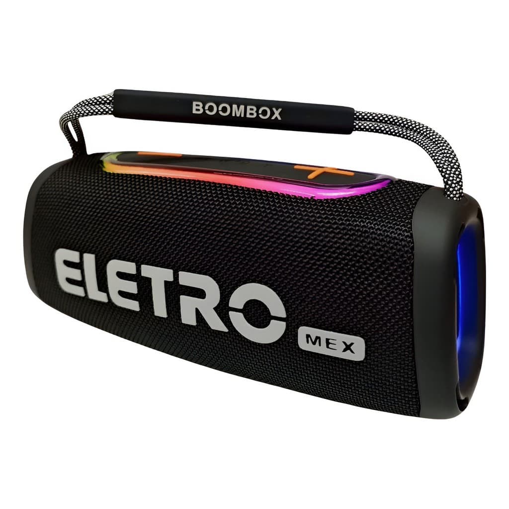 Caixa De Som  25w A prova Dagua com Potencia Led Rgb Bluetooth 5.2 Portátil