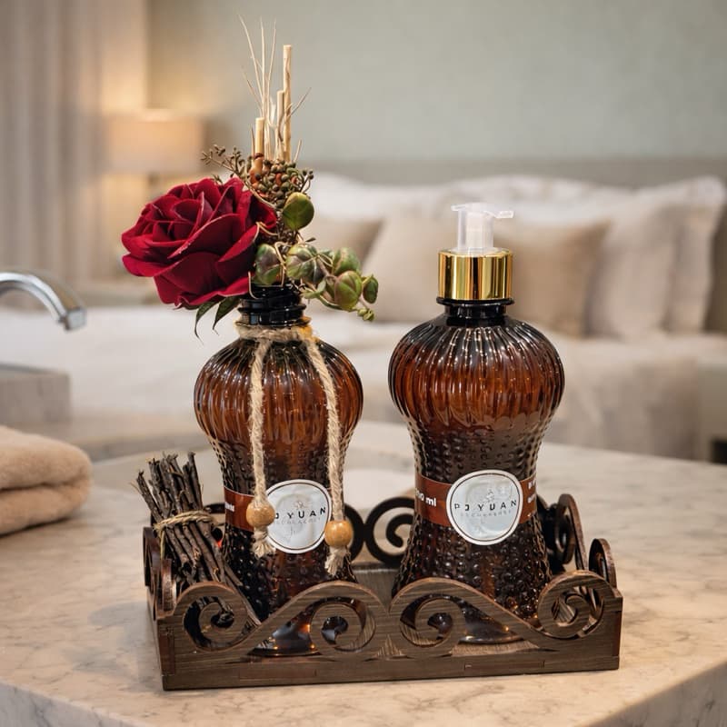 Kit Decorativo Aromatizante para Banheiro e Lavabo, Sabonete Líquido, Difusor de Ambiente / Decorativo 350ml