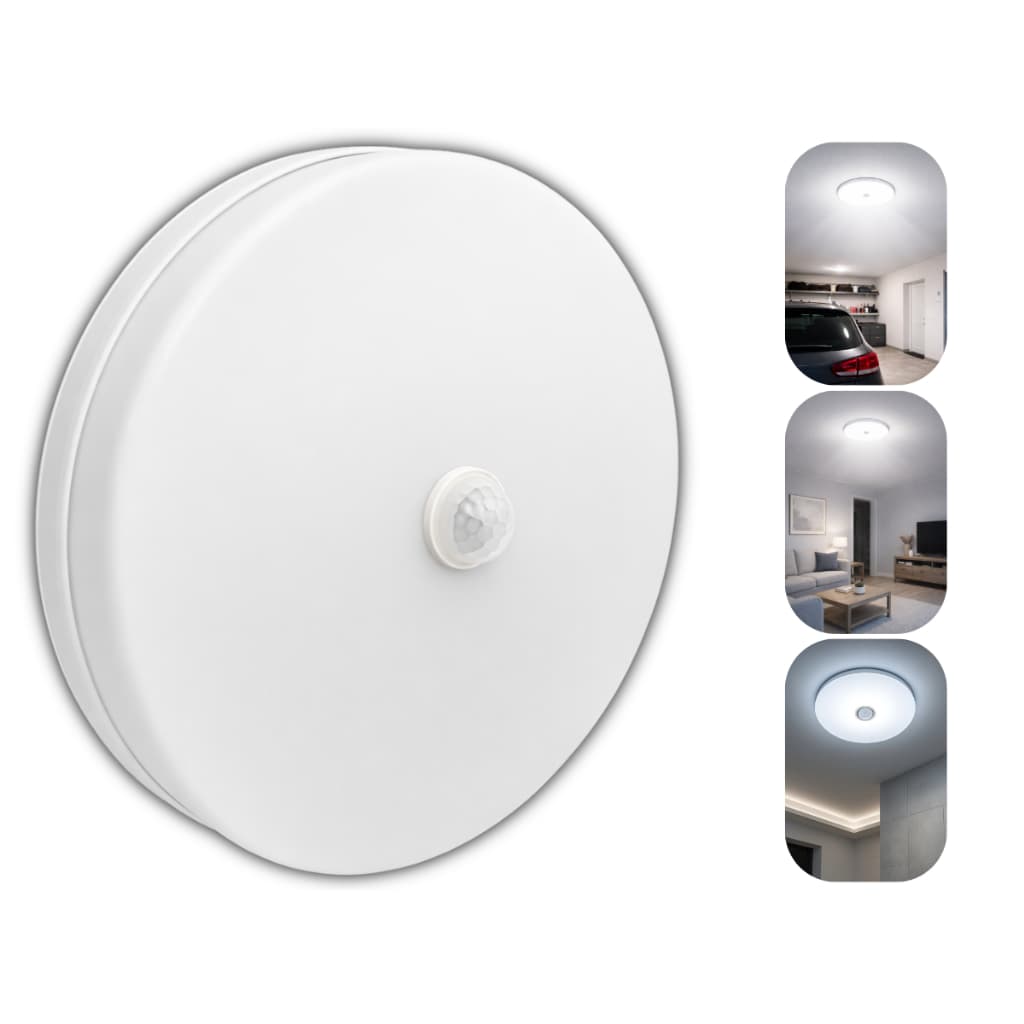 Plafon Sobrepor 36w Sobrepor C/ Sensor De Movimento