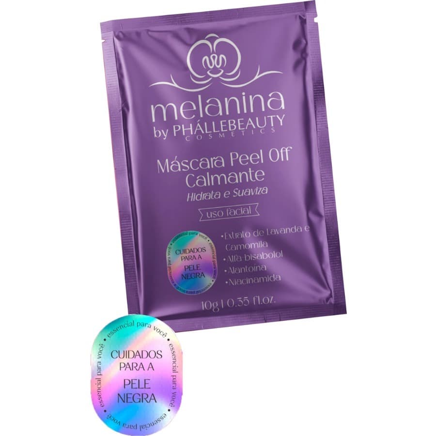 Máscara Peel Off Calmante Melanina by Phallebeauty – Hidratação, Ação Calmante e Pele Renovada