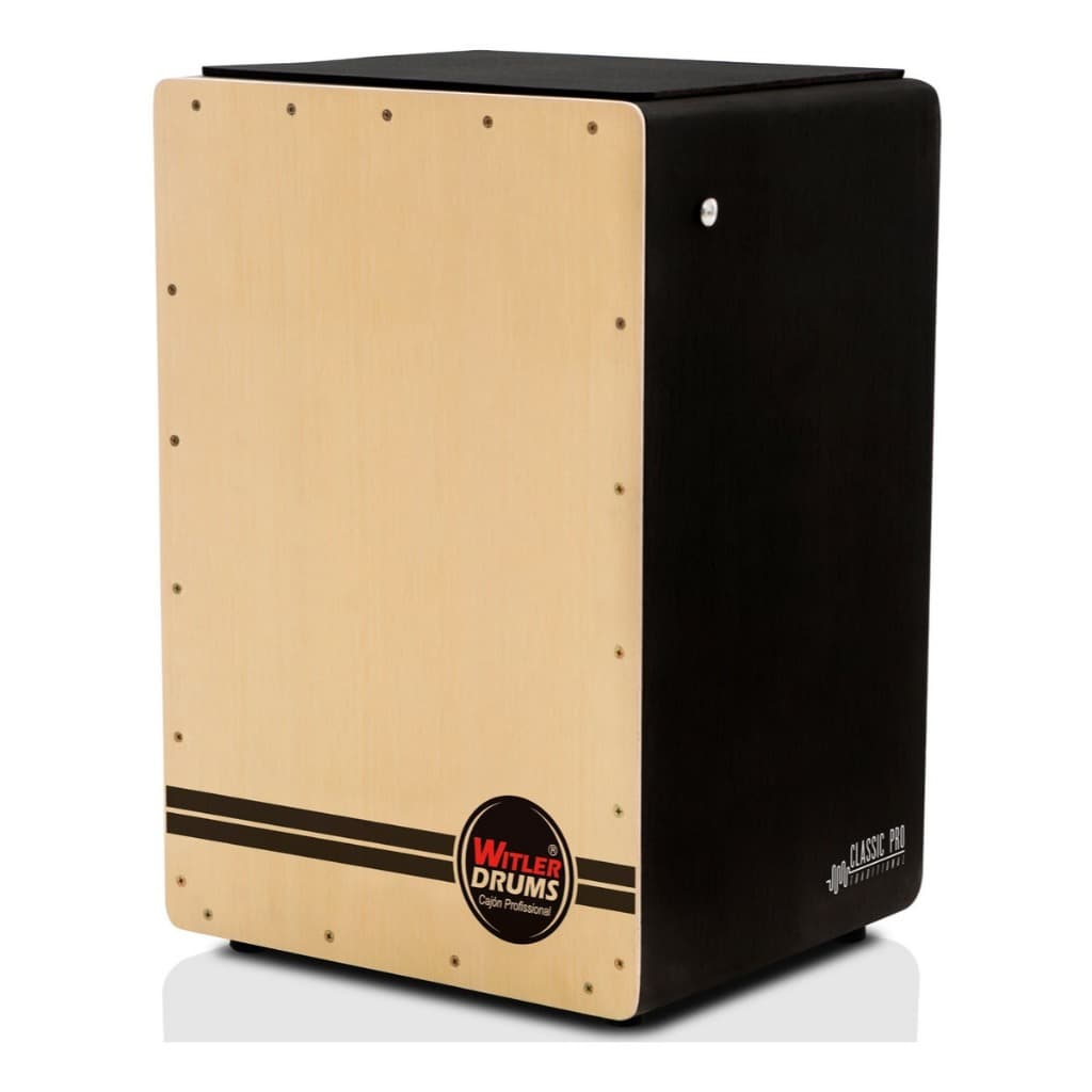 CAJON RETO ACUSTICO  PRETO | NATURAL - KIT (MA).