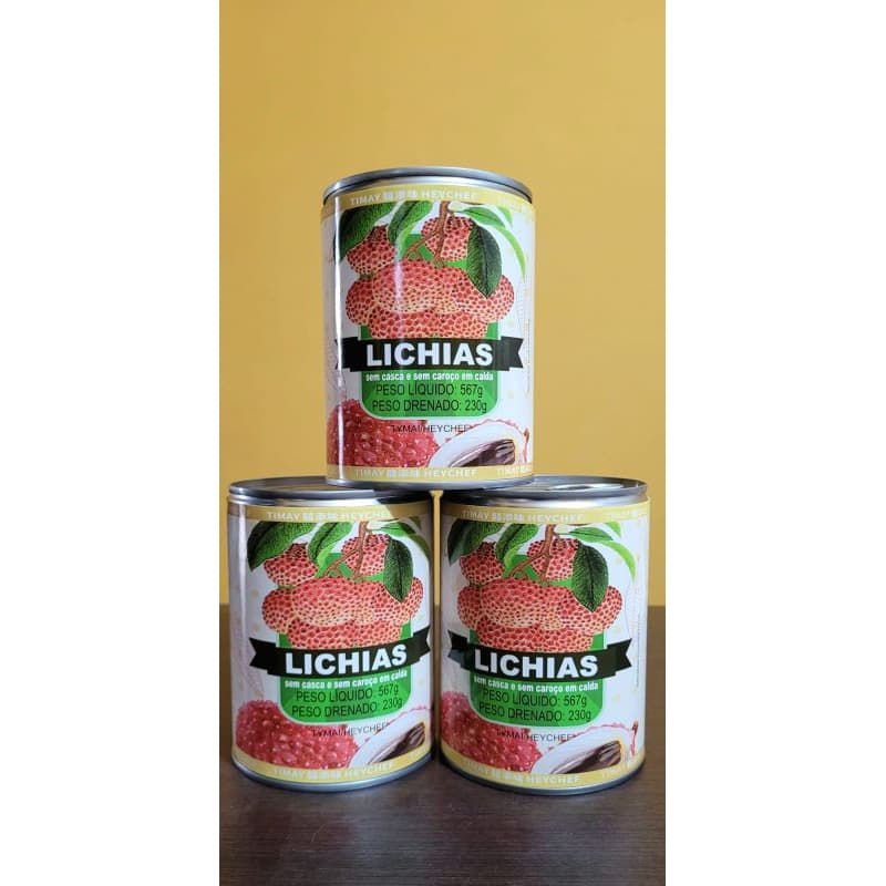 Lichia em Calda Tamai&Heychef 3x567G 3xUni. ( 3 unidades Rico em vitamina C, Ótimo custo-benefício)