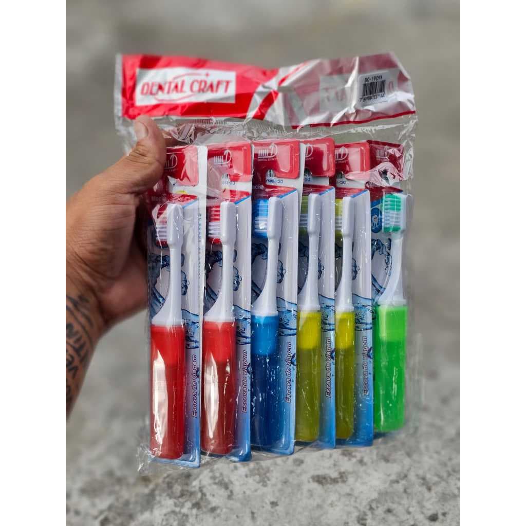 Escova Dental Adulto Viagem Colorido