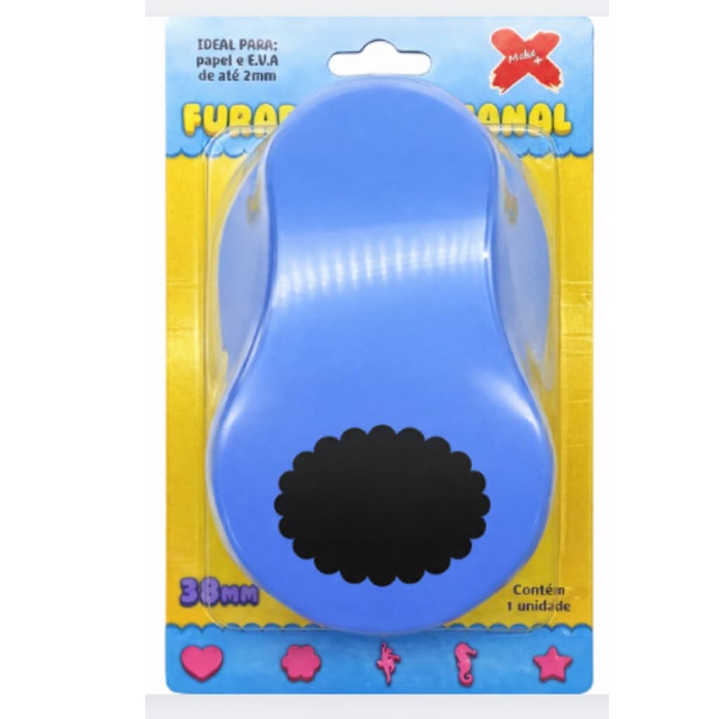 Furador De Papel 38mm Círculo Escalopado Para Lembrancinhas