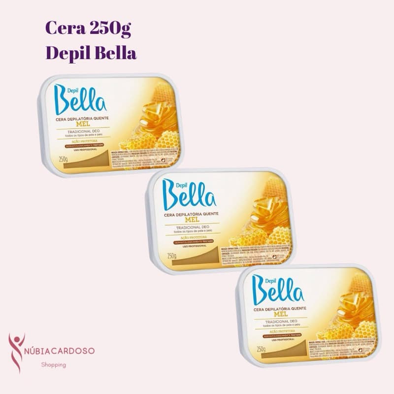 CERA QUENTE EM BARRA MEL 250G DEPIL BELLA