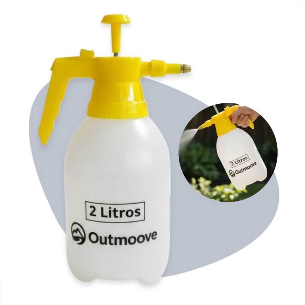 Pulverizador Manual 2 Litros Borrifador Alta Pressão Jardim Plantas Pulverização Inseticida Limpeza Bico Ajustável