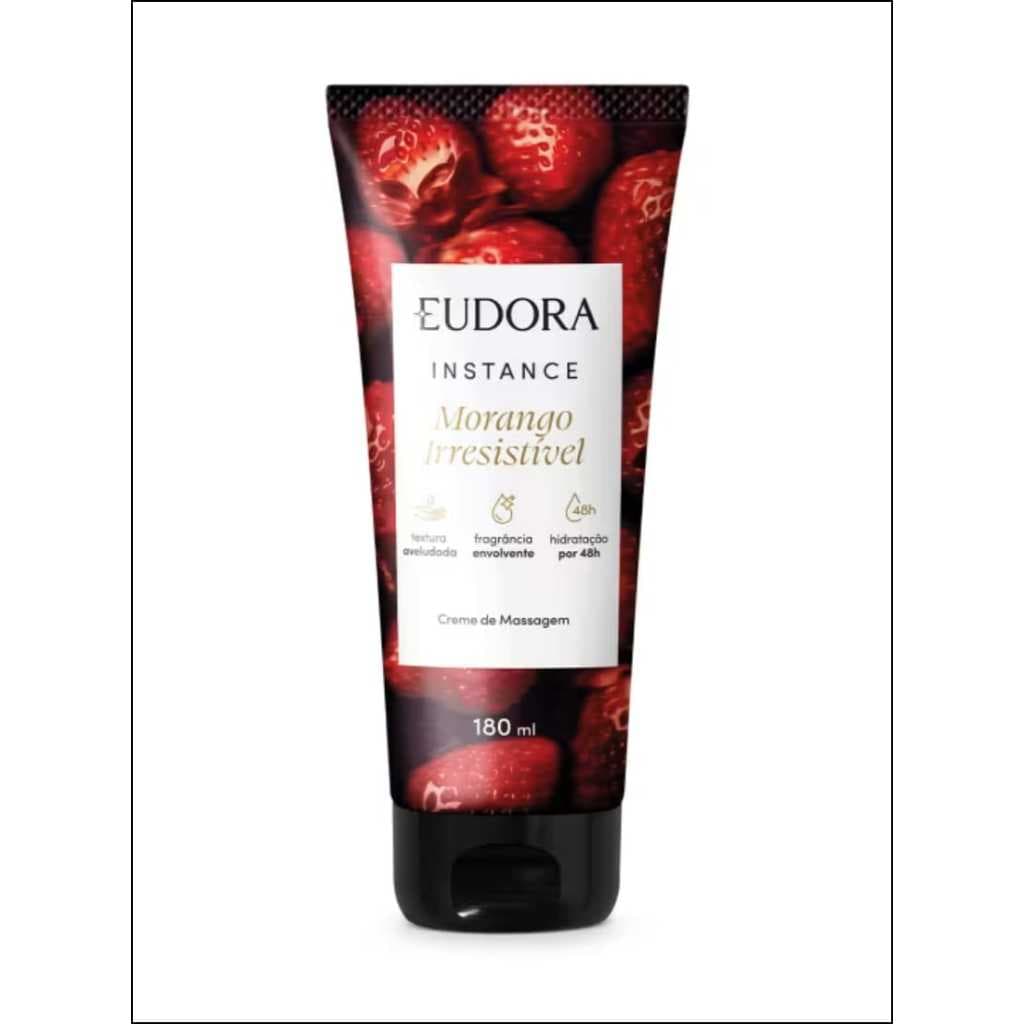 Creme de Massagem Instance Morango Irresistível 180ml