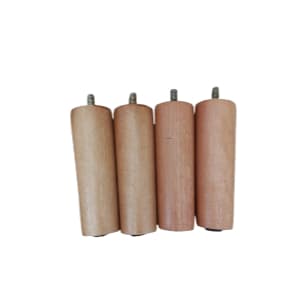 kit 4 Pé palito madeira 12 cm para moveis em geral