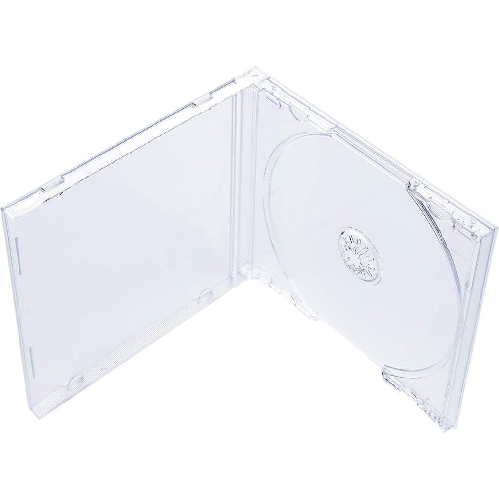 Caixa Para Cd DVD - Box Estojo Acrilico para 1 CD - Kit Com 15 Peças