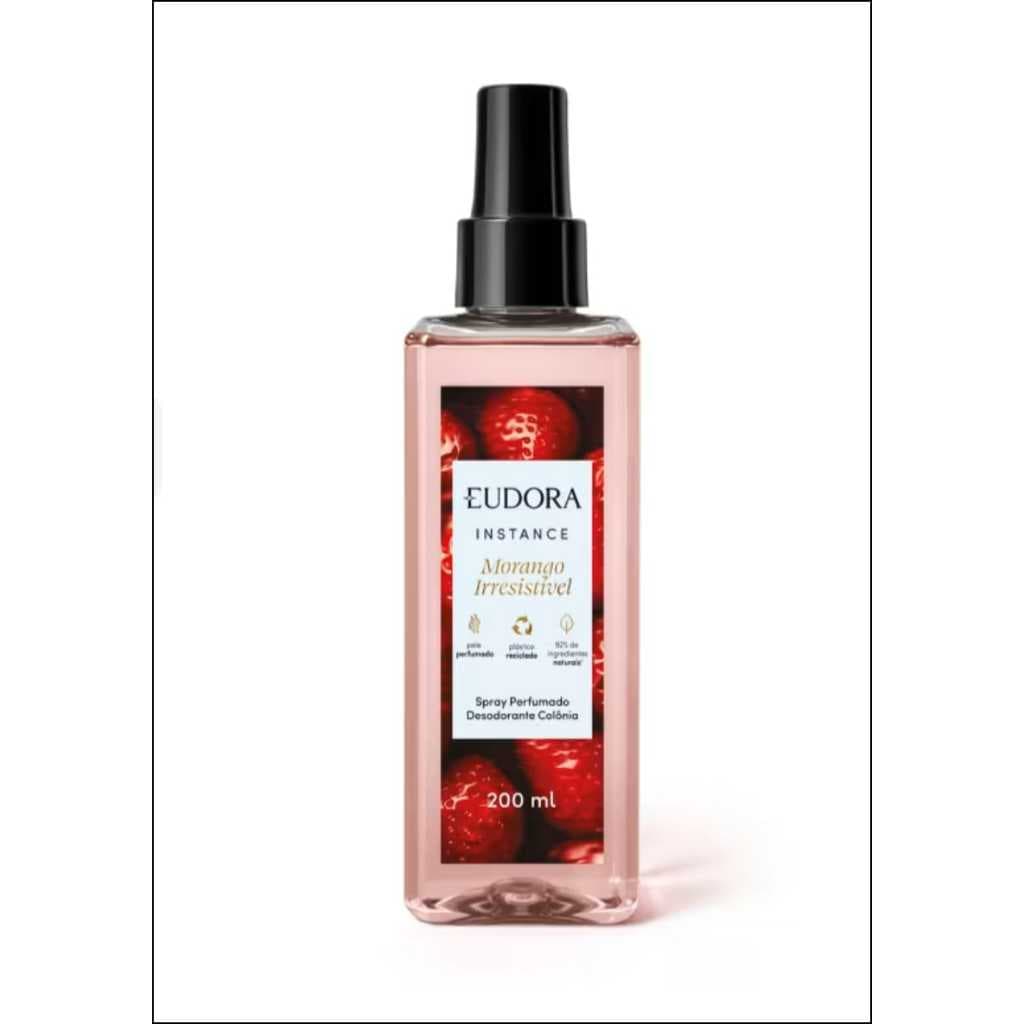 Spray Perfumado Desodorante Colônia Instance Morango Irresistível 200ml