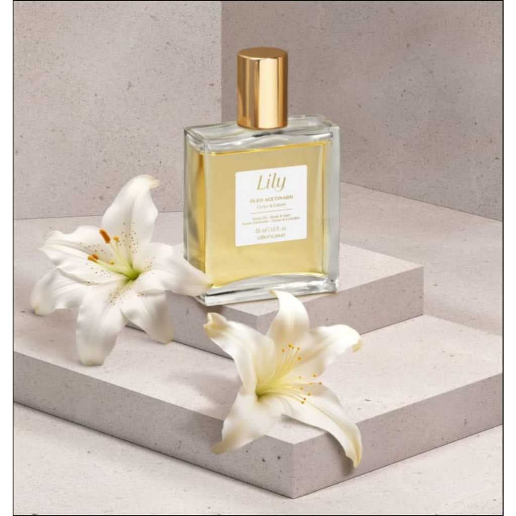 Óleo Acetinado Multifuncional Corpo e Cabelo Lily 50ml
