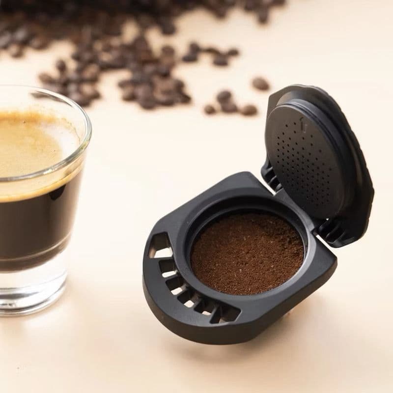 Capsula Adaptador De Cápsula Reutilizável Para Conversor De Café Dolce Gusto, Lavável, Acompanha 2 Borracha de Reserva
