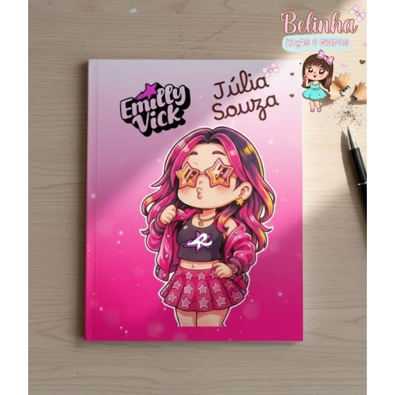 Caderno Brochura Capa Dura Personalizado
