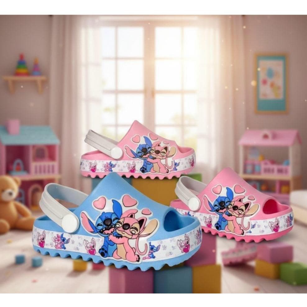 Sandália Infantil Feminina Stitch Baby Original Confortavel