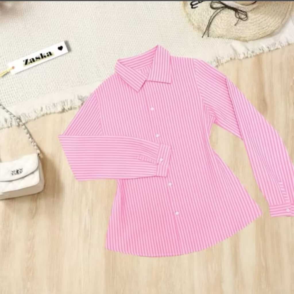 Blusa Listrada Feminina Elegante Casual Conforto Diário