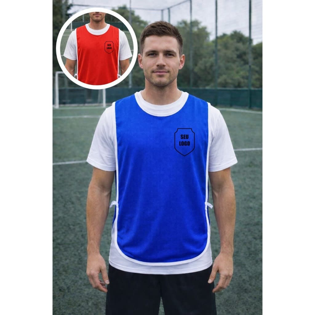 20 kit Colete dupla face Mavis com logo estampa distintivo