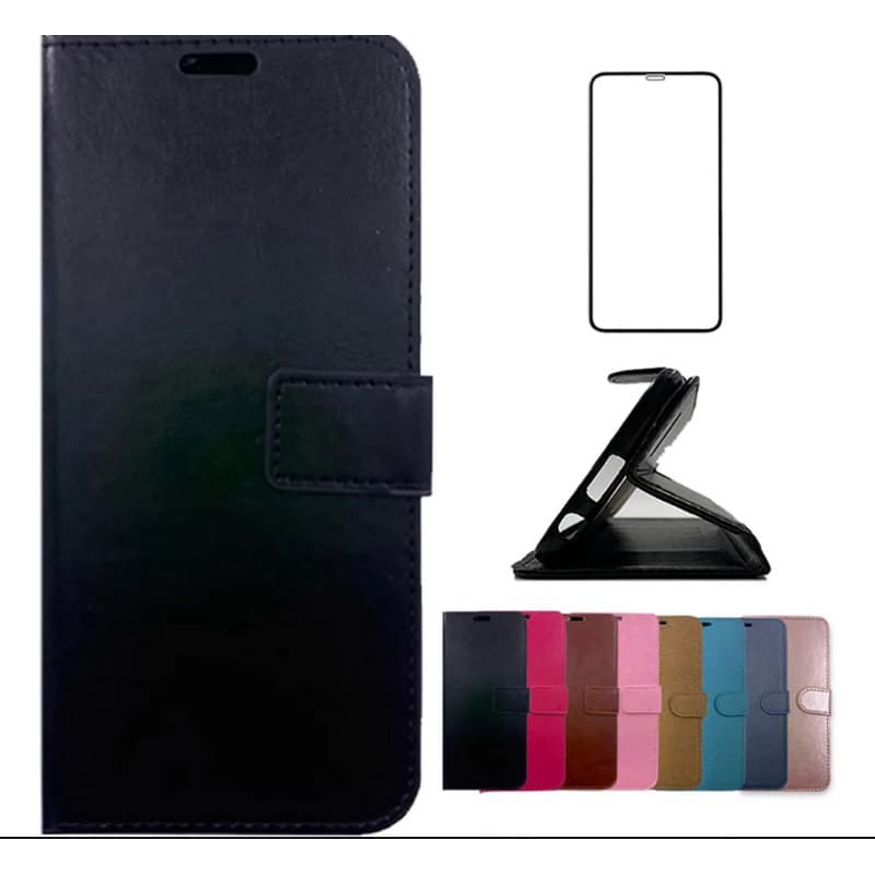 Capa capinha Carteira Abre Fecha Para Moto G15 + película 3D