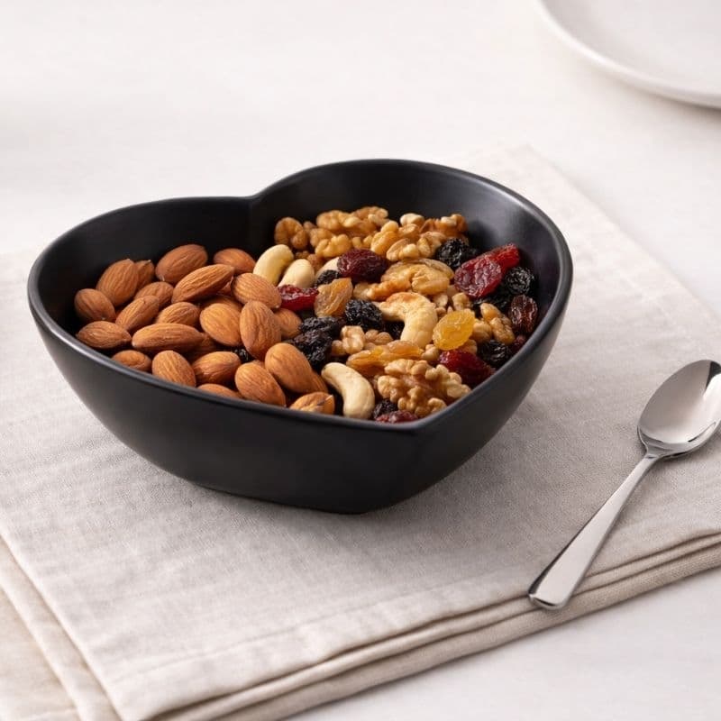 Bowl Coração Cerâmica Preto – Gourmet | Mesa Posta | Servir & Presentear
