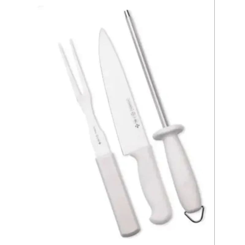 Kit Churrasco Profissional – Faca, Garfo e Chaira