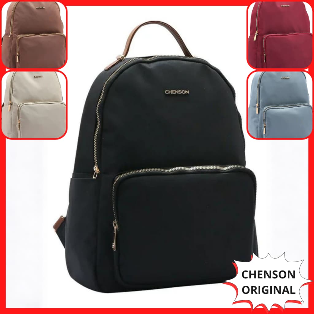 Mochila Chenson Original Impermeável Microfibra Escolar Trabalho Média Cabe Caderno Grande Oakland