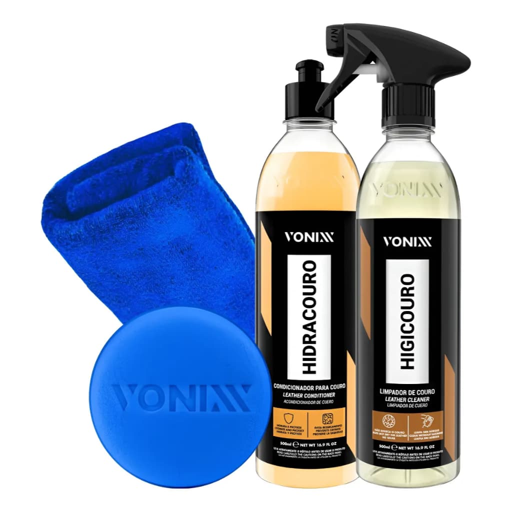 Kit Limpeza E Hidratação De Couro Vonixx - Limpa E Hidrata