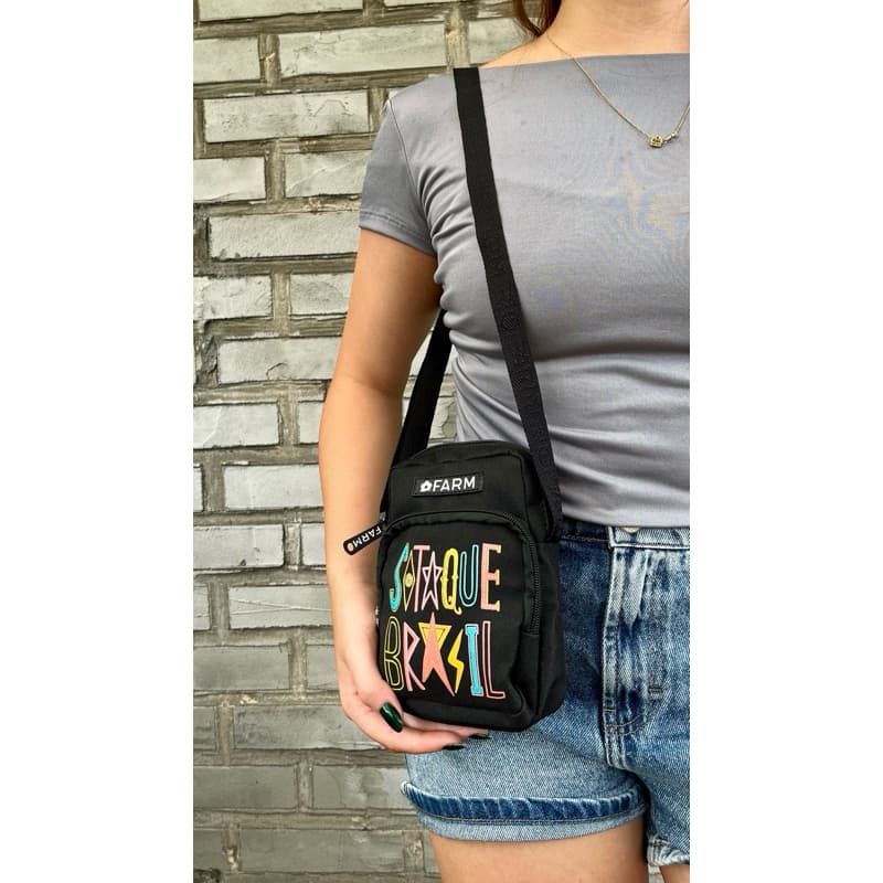 Bolsa Transversal Estampadas dtf Moderna coloridas pequena