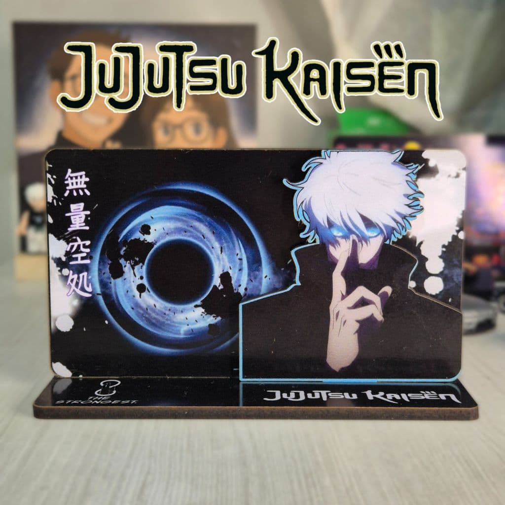Totem 3D Satoru Gojo (Jujutsu Kaisen) MDF – Decoração Anime/Setup Gamer