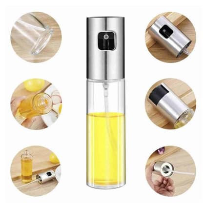 Pulverizador de Óleo e Vinagre em Vidro 100ml Ideal para Cozinha e Airfryer