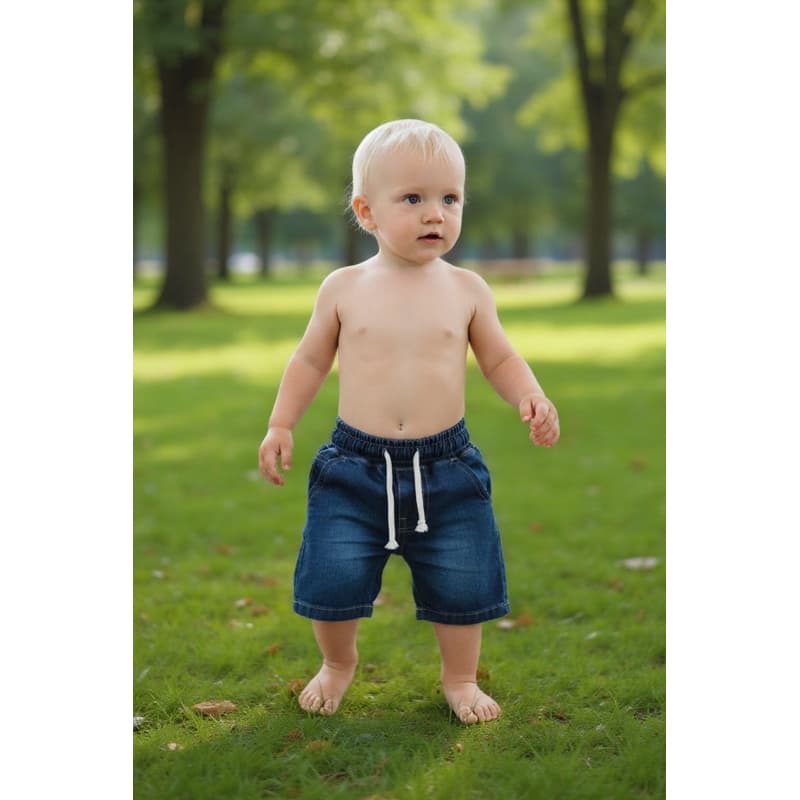 Bermuda jeans menino elastano, bermuda infantil masculina, shorts jeans infantil, bermuda bebê jeans