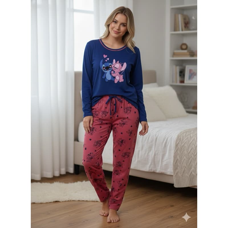 Pijama Longo Adulto Em Malha ( Promoçao)
