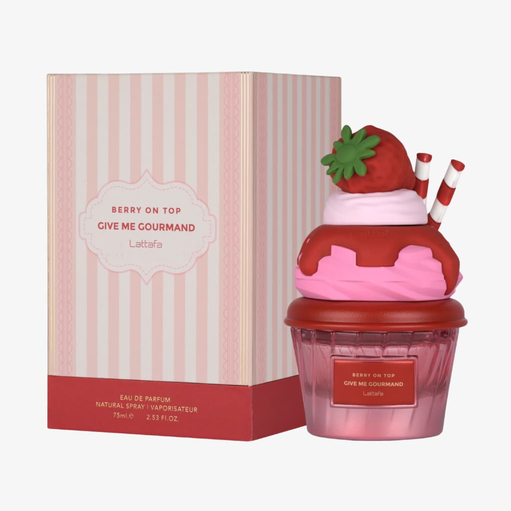 Lataffa Berry On Top Perfume Árabe Lançamento Morango Feminino 75ml