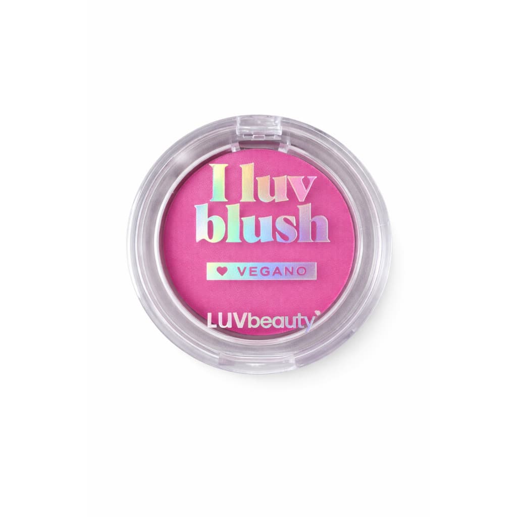Blush Compacto Rosa Pink Pretty in Pink Luv Beauty – Super Pigmentado, Vegano e Alta Fixação