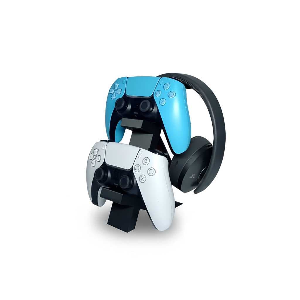 Suporte de controle design moderno para video game PS5 Xbox (Preto/Branco)