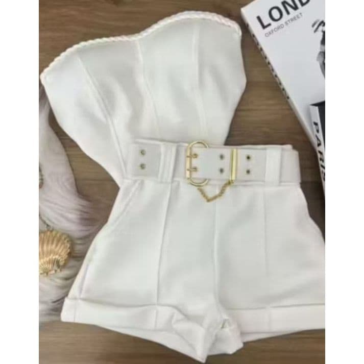 Conjunto Croped Tomara que Caia + Short Neoprene| Tendência 2026
