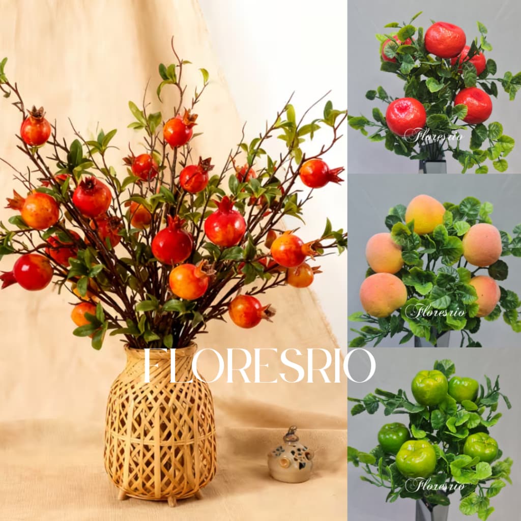Buquê de Fruta Artificial  P/ Decoração porta guardanapo, cozinha, Arranjos