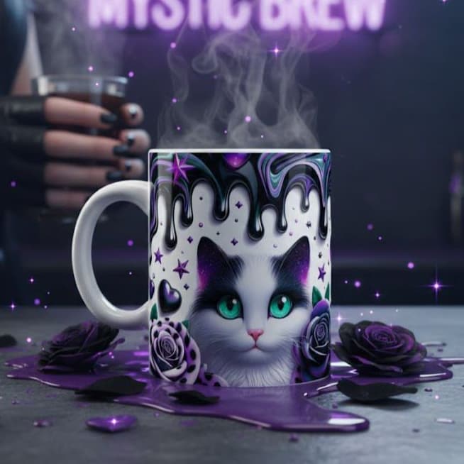 Caneca estampa gato lindos personalizado Promoção