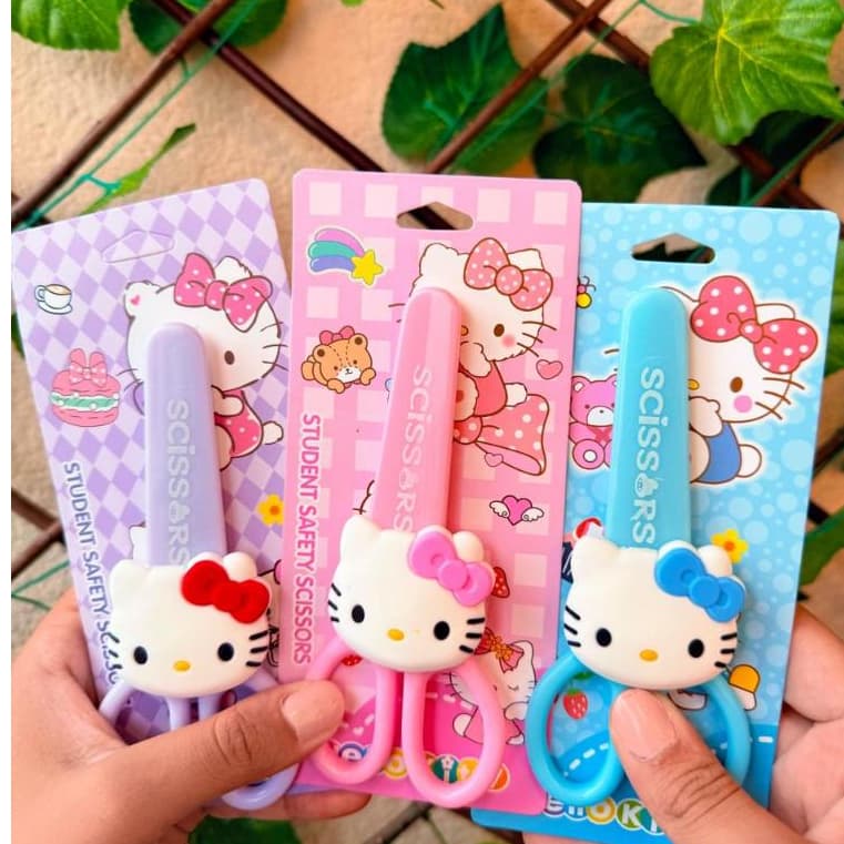 Tesoura Hello Kitty Kuromi Desenho Animado Anime Escola Criança Papelaria Fofa Kawaii Presente New