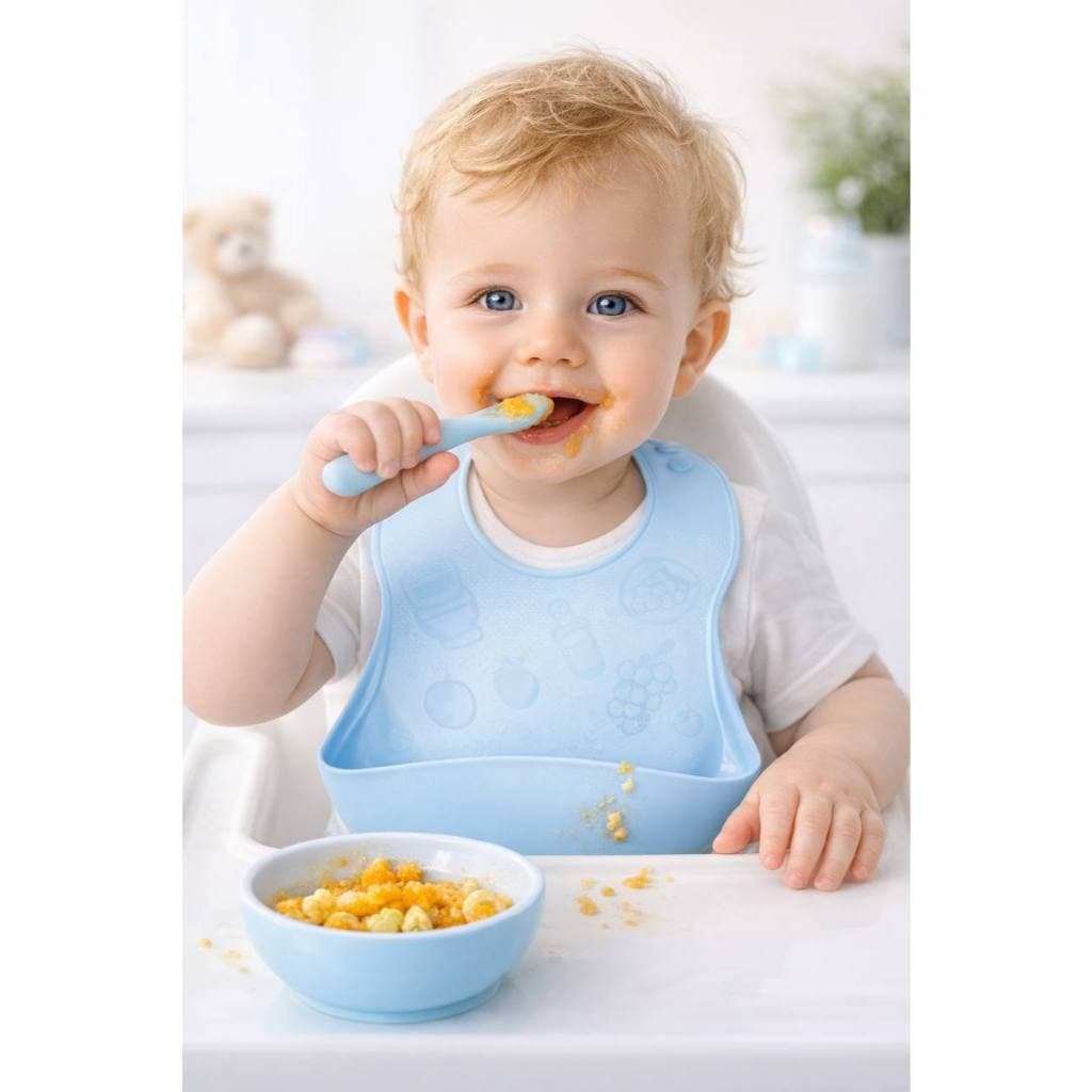 Kit Babador de Silicone para Bebê | Prático e Impermeável Menino e Menina