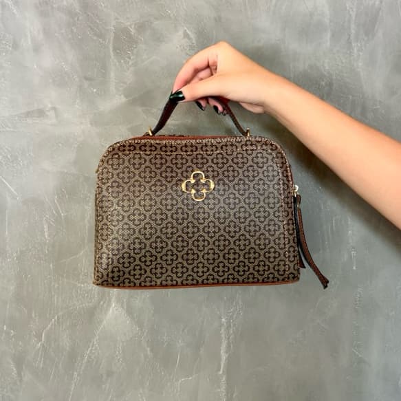 Bolsa Feminina Pequena Transversal com Alça de Gorgurão