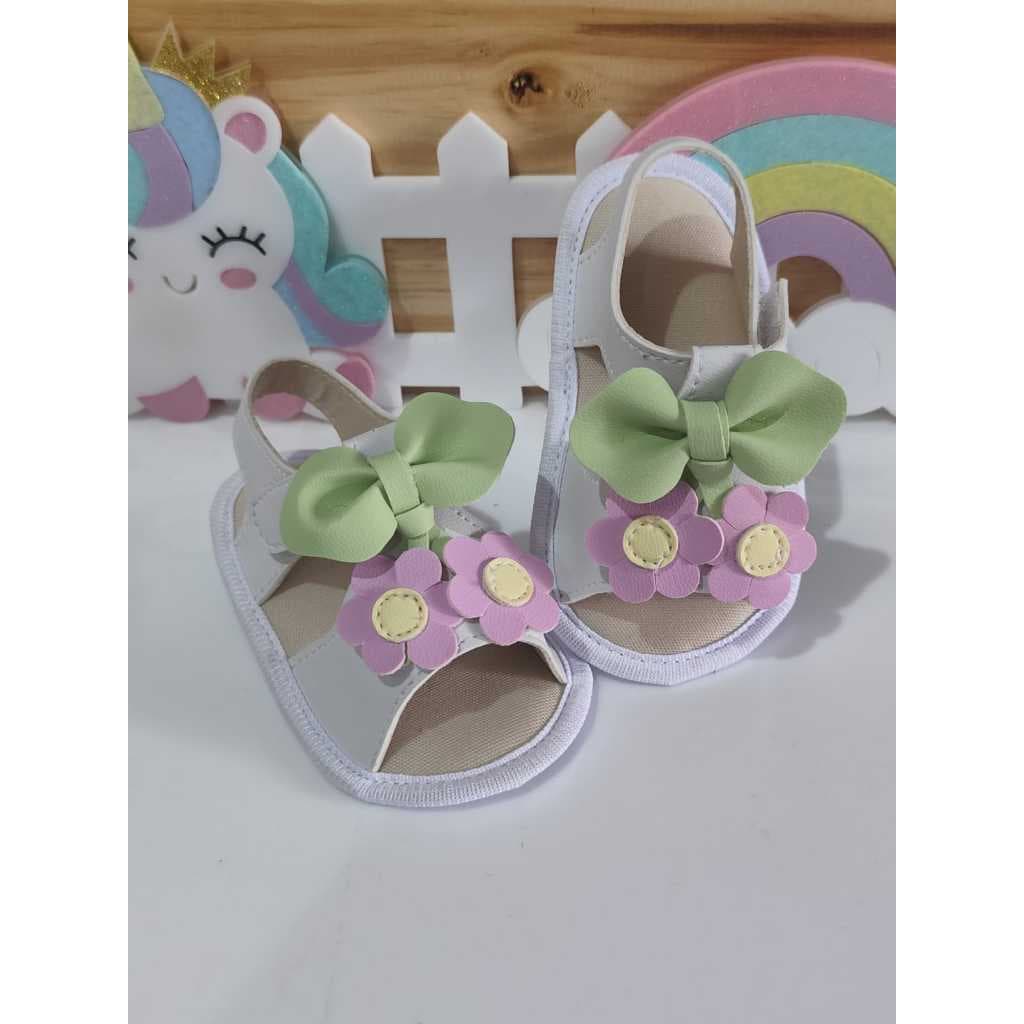 Sandalinha Jardim Encantado Menina de 0 a 12 meses 🌸🎀