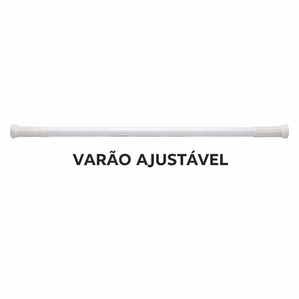 Varão Ajustável Expansivo para Cortina Instalação Sem Furos