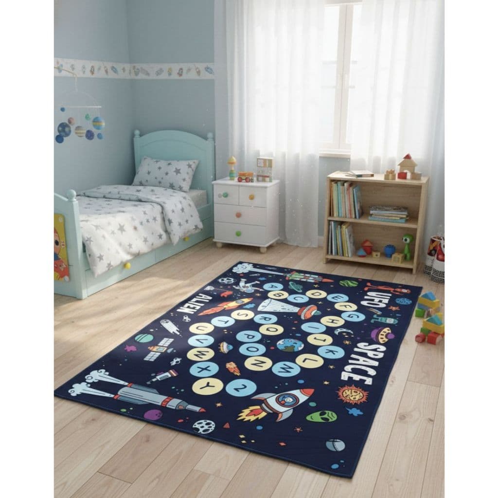 Tapetes infantil belga 1,00 X 1,40 estampados para menina e menino SORTIDOS.