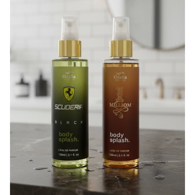 Kit 2 Body Splash Masculino 1 Milliom + Scuderia Original Marca Odália
