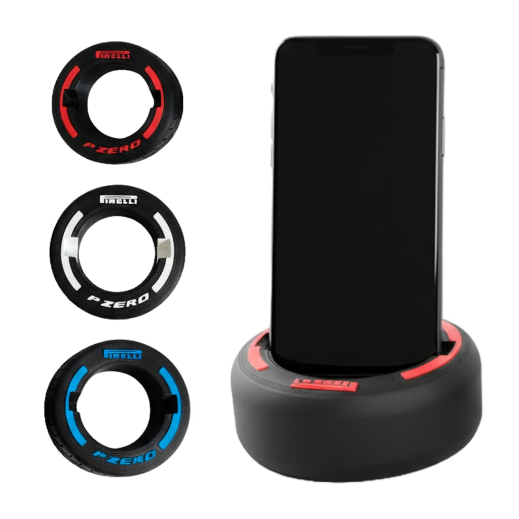 Suporte de Celular Pneu Pirelli F1 Decorativo para Mesa