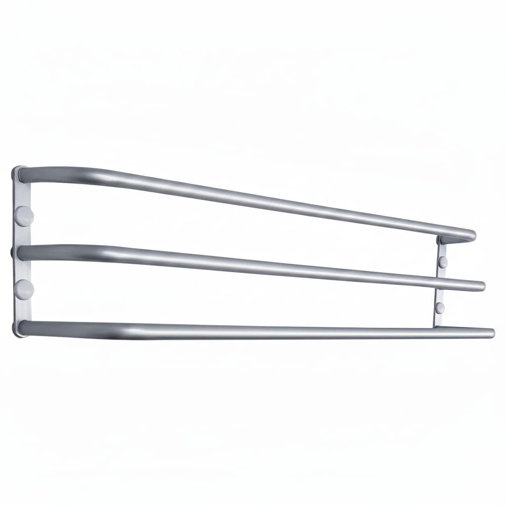 Suporte de toalhas Toalheiro para toalha de banho Triplo NATURAL NÂO ENFERRUJA - Bitenfer Varais