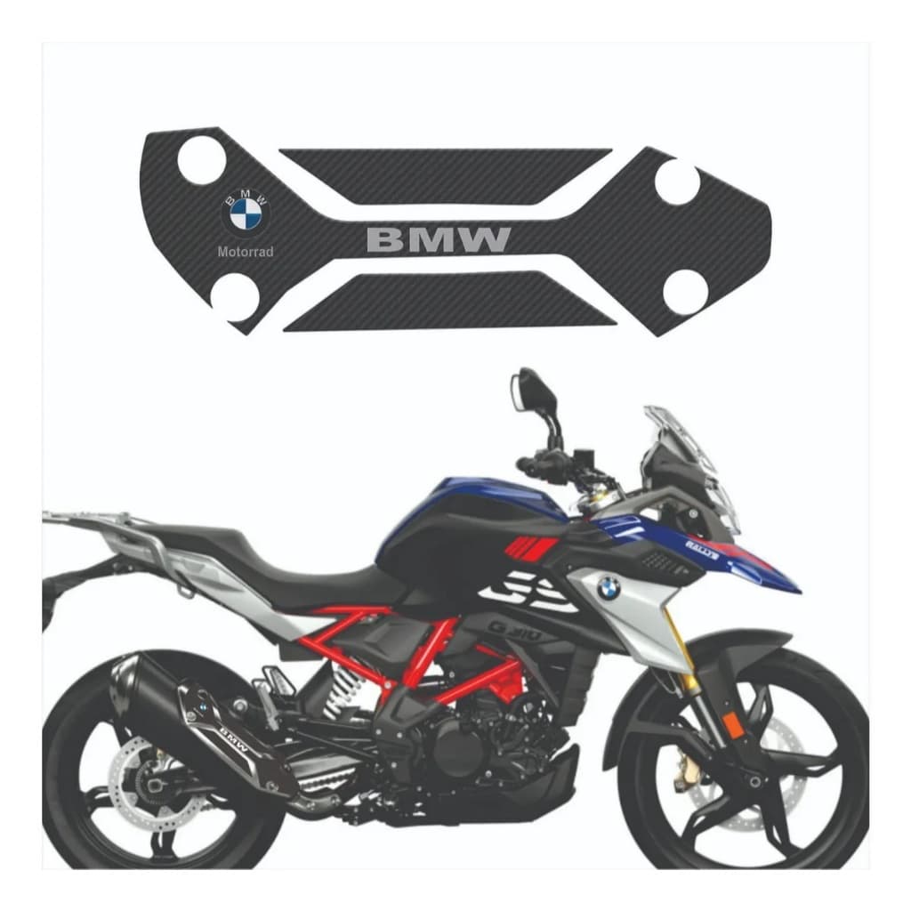 Adesivo Protetor Escapamento Bmw G310 Gs Carbono Resinado