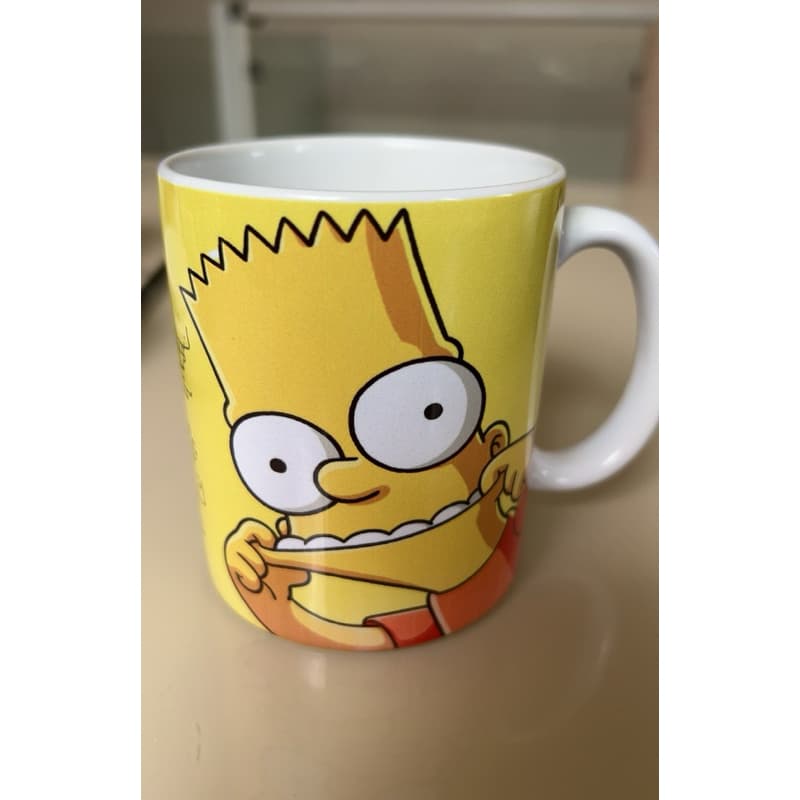 caneca Simpsons  divertida  café da manhã  com humor e brincadeira  episódios  Simpsons